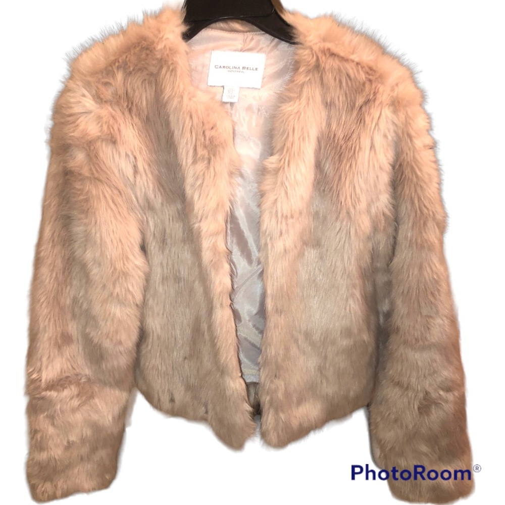 Carolina Belle Faux Fur Jacket Size S New Never Worn